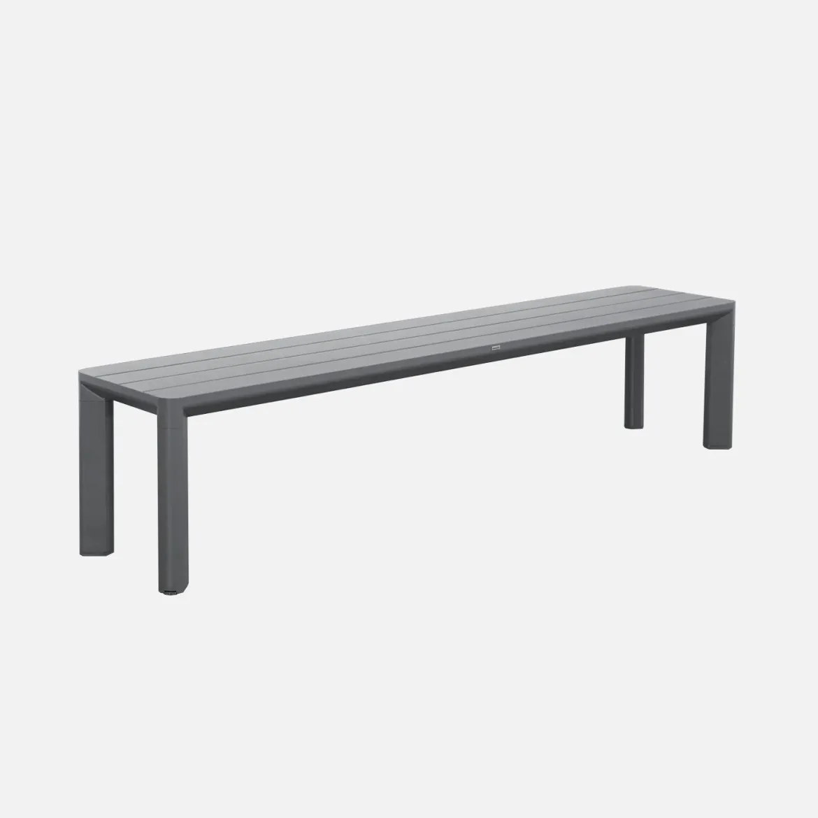 Set tavolo da giardino in alluminio con 1 panchina e 4 sedie