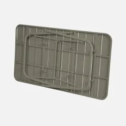 Set tavolo da giardino in acciaio con 6 sedie, 140cm