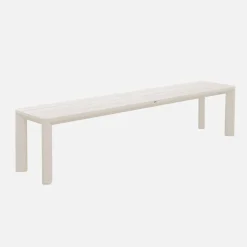 Set tavolo da giardino in alluminio con 2 panchine, 8 sedie