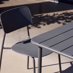 Set tavolo da giardino in metallo con 2 sedie