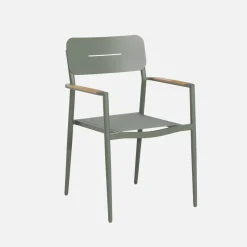 Set tavolo da giardino ovale allungabile in alluminio con 6 sedie