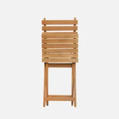 Set tavolo da giardino ovale in legno con 6 sedie