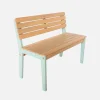 Set tavolo da giardino per bambini in legno, 4 sedie