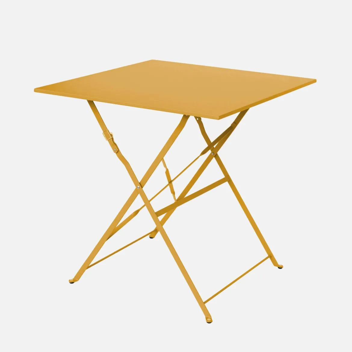 Set tavolo da giardino pieghevole in acciaio con 2 sedie, 70cm