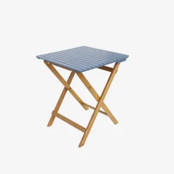 Set tavolo da giardino pieghevole in legno di acacia con 2 sedie