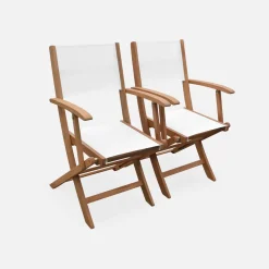 Set tavolo da giardino rettangolare allungabile in legno con 8 sedie