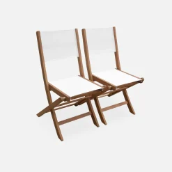 Set tavolo da giardino rettangolare allungabile in legno con 8 sedie