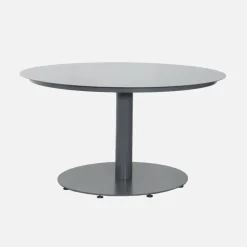 Set tavolo da giardino rotondo in alluminio con 6 sedie