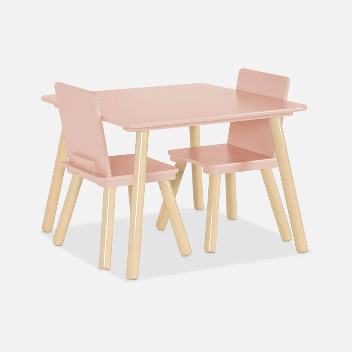 Set tavolo e 2 sedie per bambini
