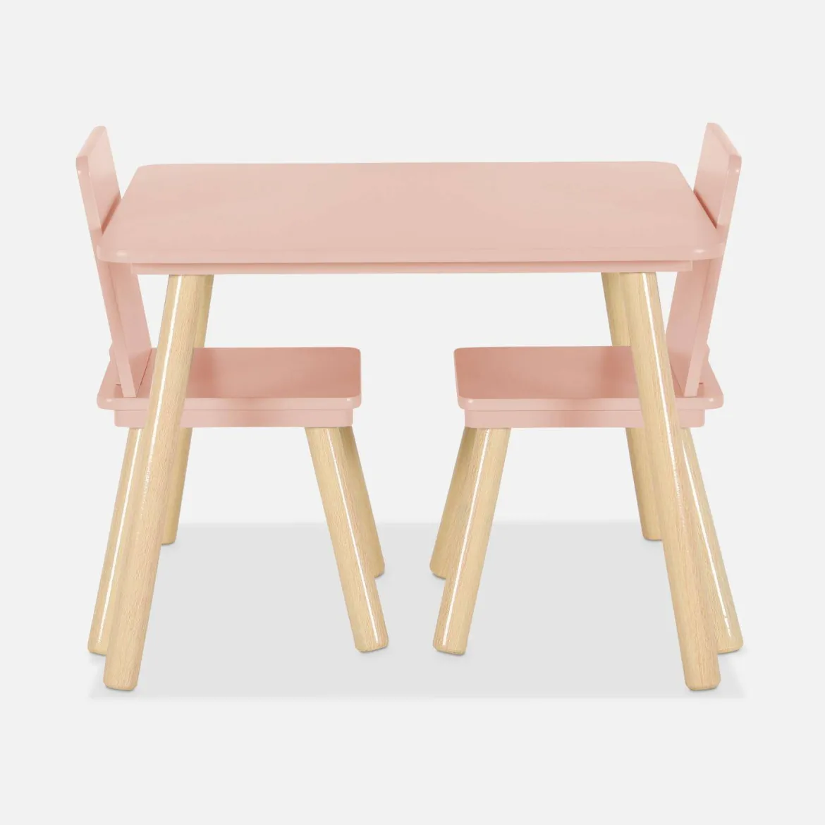 Set tavolo e 2 sedie per bambini