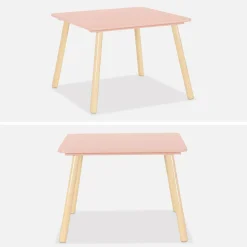 Set tavolo e 2 sedie per bambini
