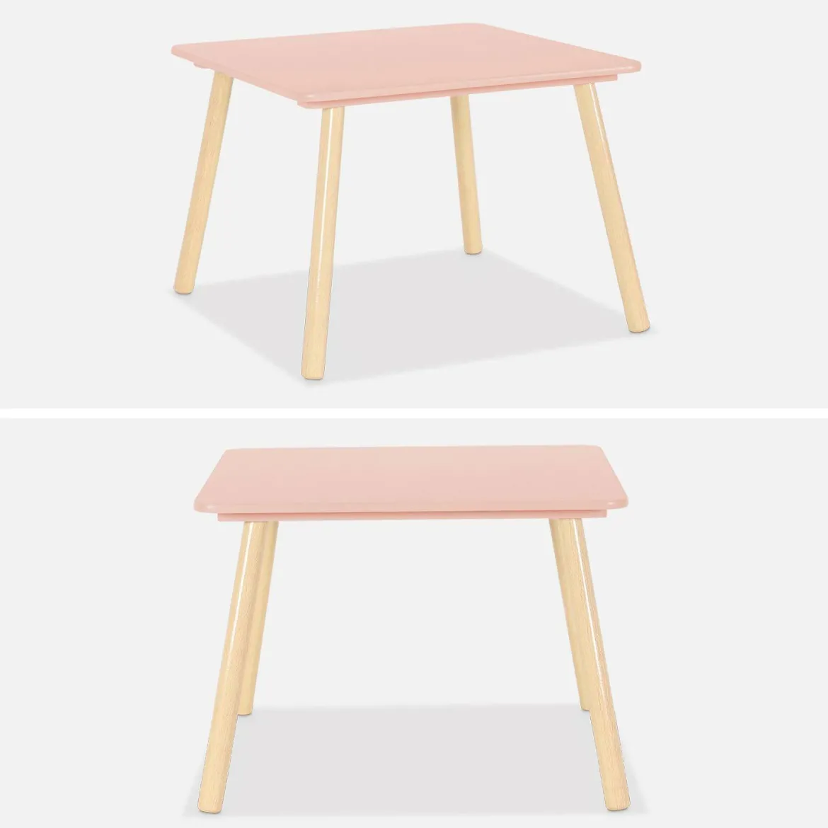 Set tavolo e 2 sedie per bambini