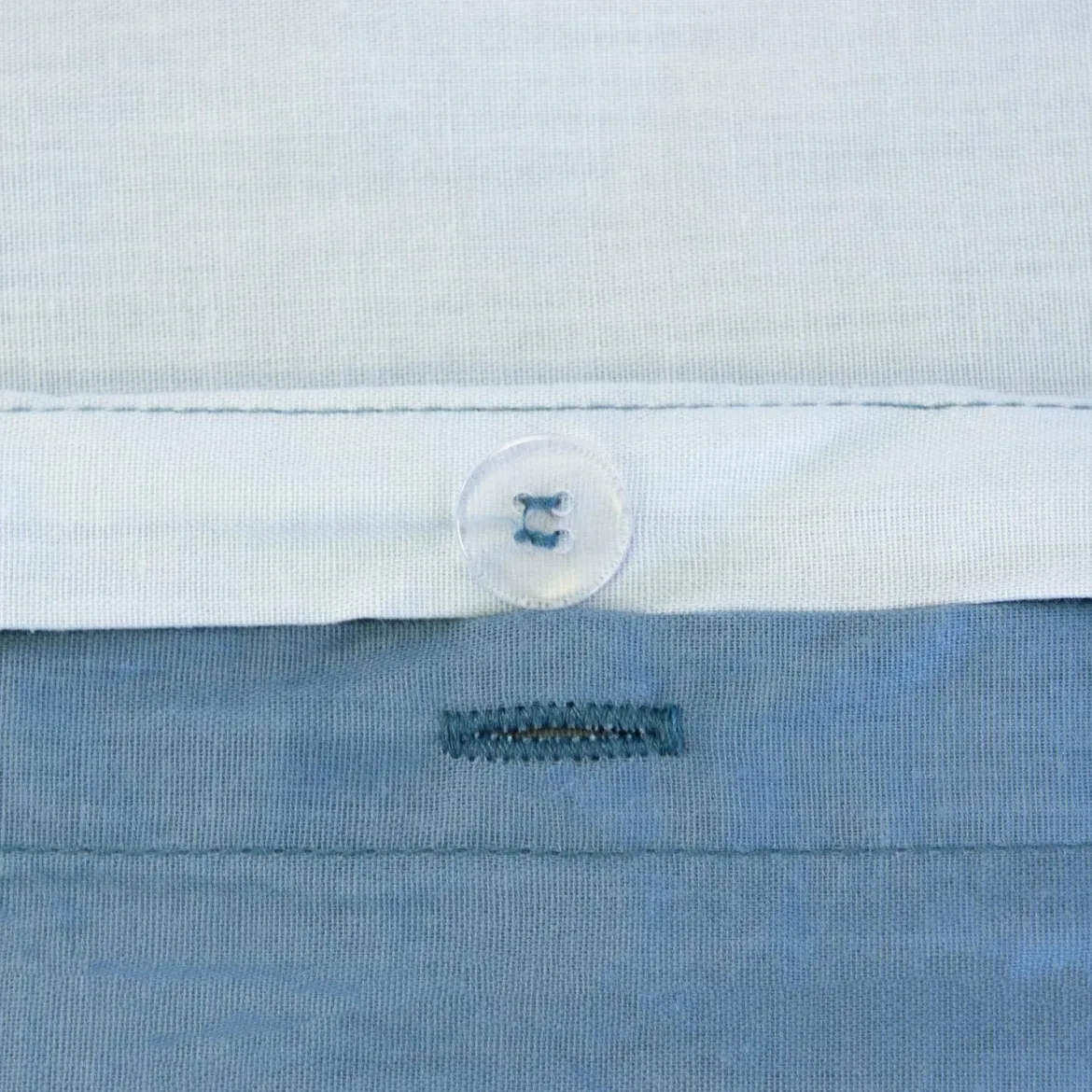 Set biancheria da letto cotone blu, 2 posti