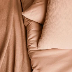 Set biancheria da letto di cotone pesca