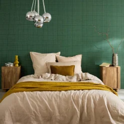 Set 2 comodini effetto legno di mango 1 anta reversibile