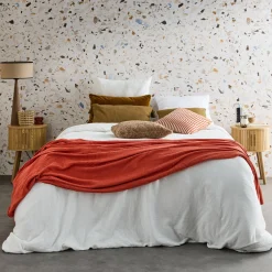 Set 2 comodini scandinavi decorazione legno 2 ante scorrevoli