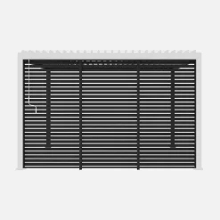Set di 3 persiane 1.3m per pergola bioclimatica in alluminio