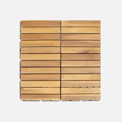 Set di piastrelle per decking in legno, 30x30cm