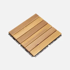 Set di piastrelle per decking in legno, 30x30cm