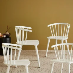 Set di 4 sedie in legno