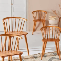 Set di 4 sedie in legno