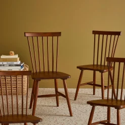 Set di 4 sedie in legno di hevea