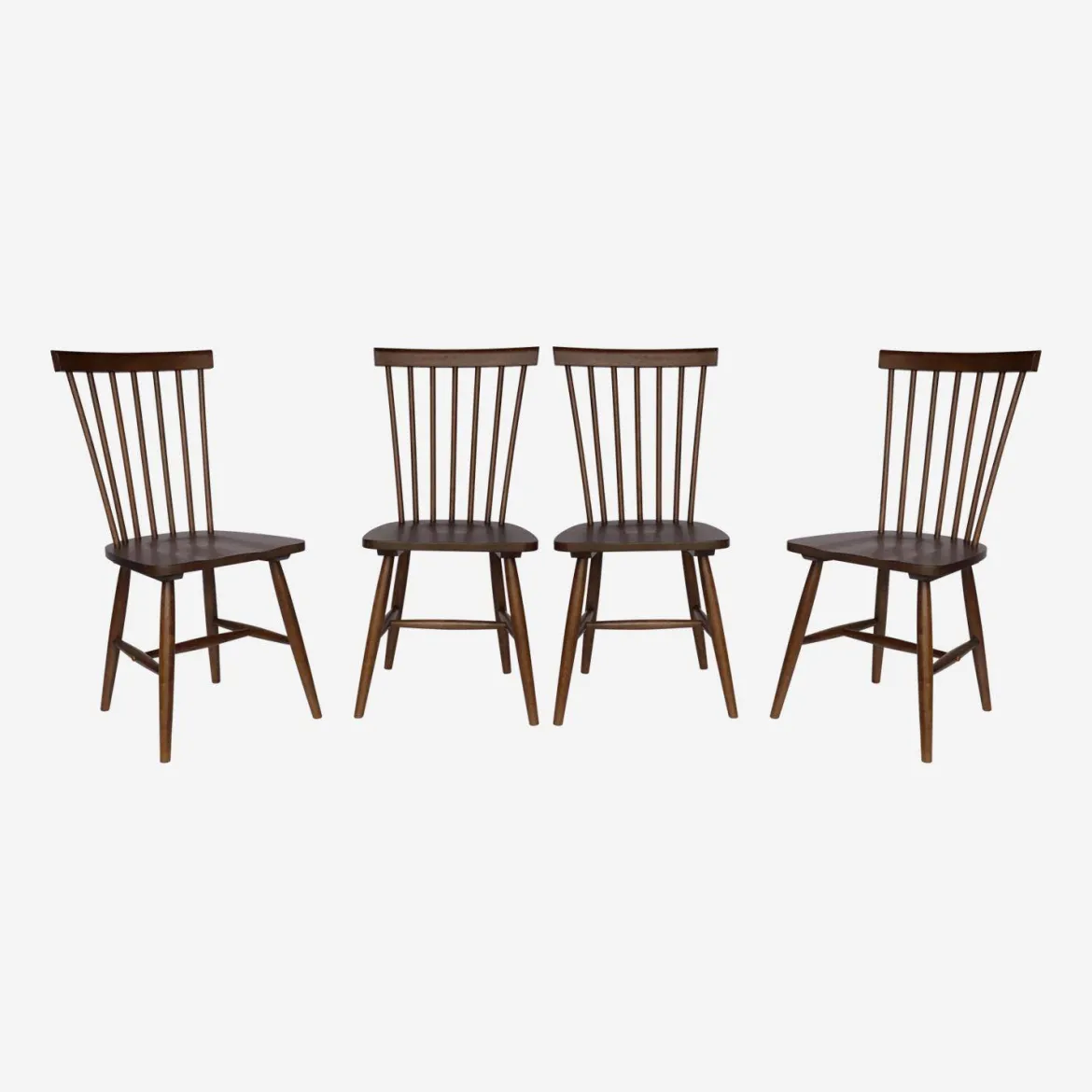 Set di 4 sedie in legno di hevea