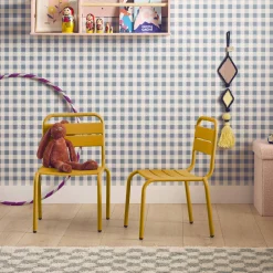 Set di 2 sedie in metallo per bambini