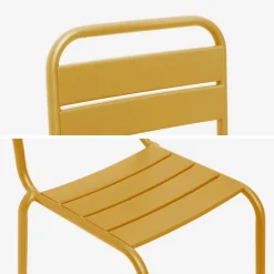 Set di 2 sedie in metallo per bambini