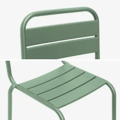 Set di 2 sedie in metallo per bambini
