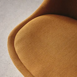 Set di 4 sedie scandinave in legno di faggio e velluto a coste