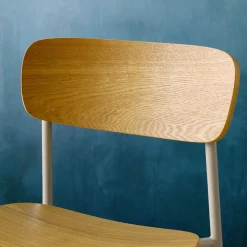 Set di 2 sedie vintage in metallo e compensato