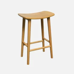 Set di 2 sgabelli da bar vintage in legno di hevea