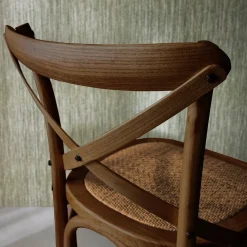 Set di 2 sgabello da bar bistrot vintage legno