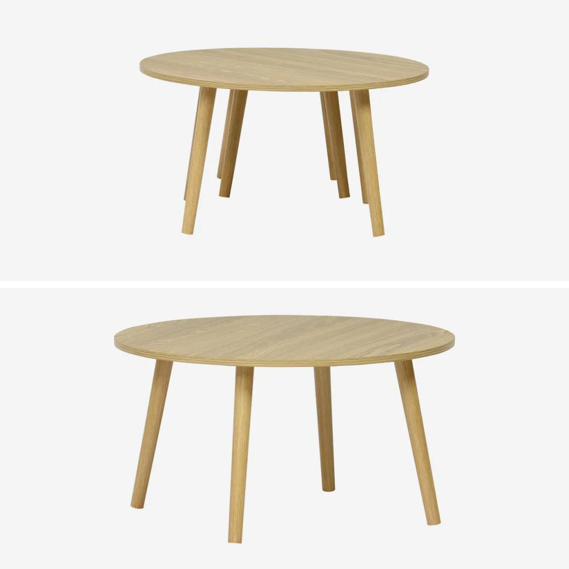 Set di 2 tavolini rotondi