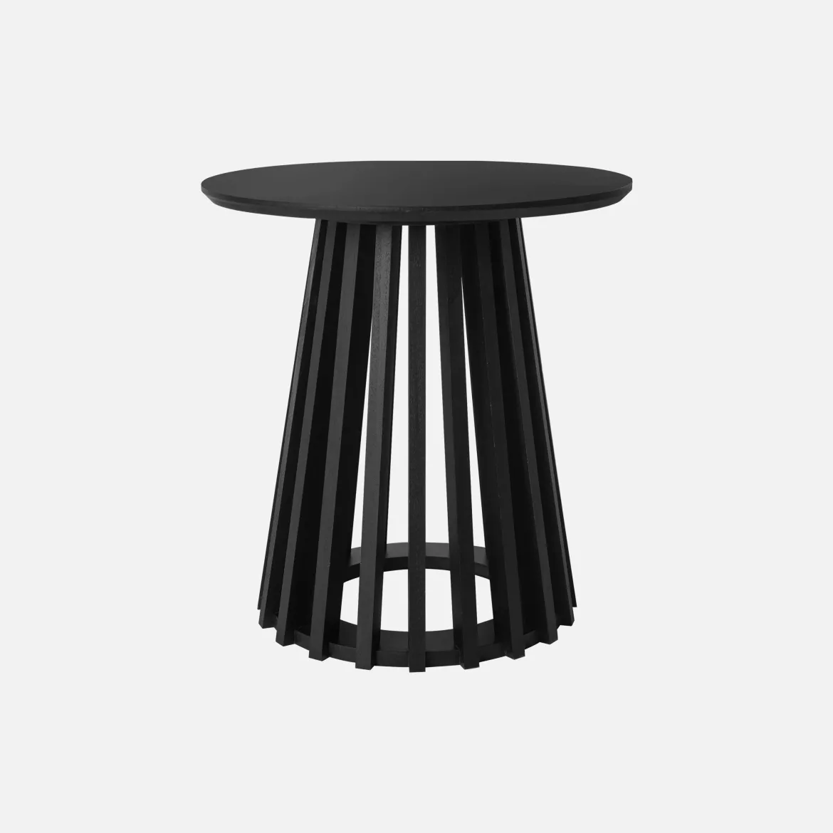 Set di 2 tavolini rotondi effetto legno, 40cm e 60cm