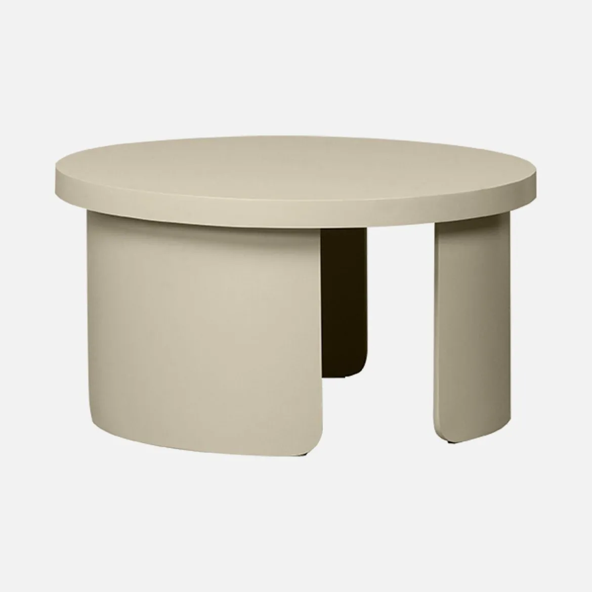 Set di 2 tavolini rotondi impilabili
