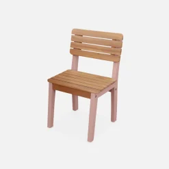 Set di tavolo per bambini in legno, 2 sedie