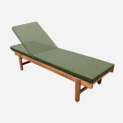 Set 2 lettini prendisole in legno multiposizione