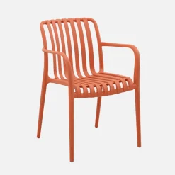 Set 4 poltrone da giardino in plastica