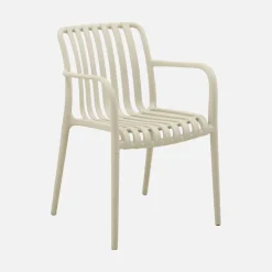 Set 4 poltrone da giardino in plastica