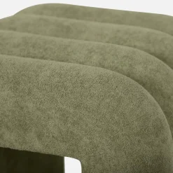 Set 2 pouf contemporanei in tessuto