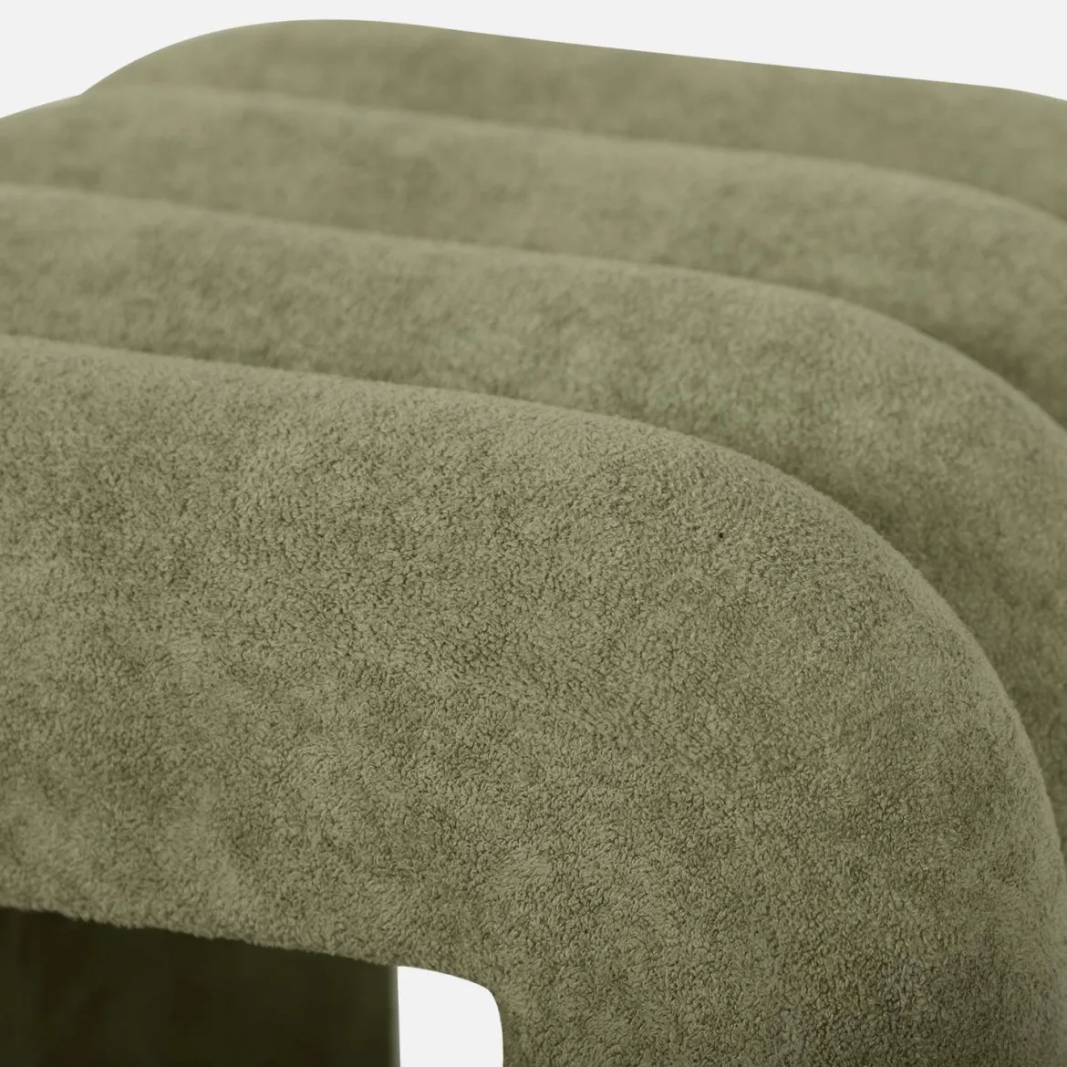 Set 2 pouf contemporanei in tessuto