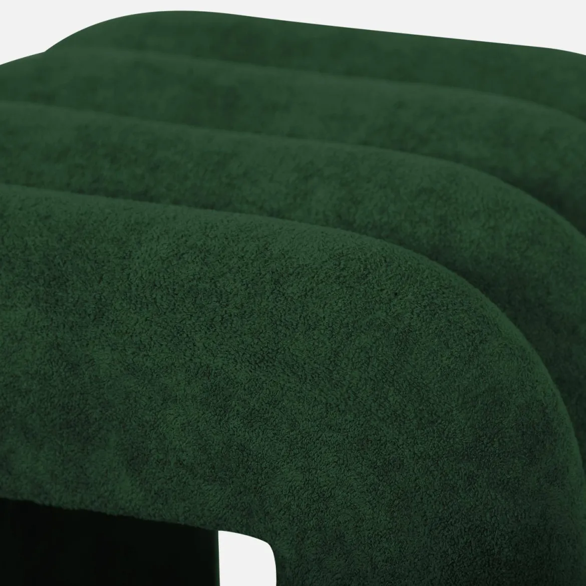 Set 2 pouf contemporanei in tessuto