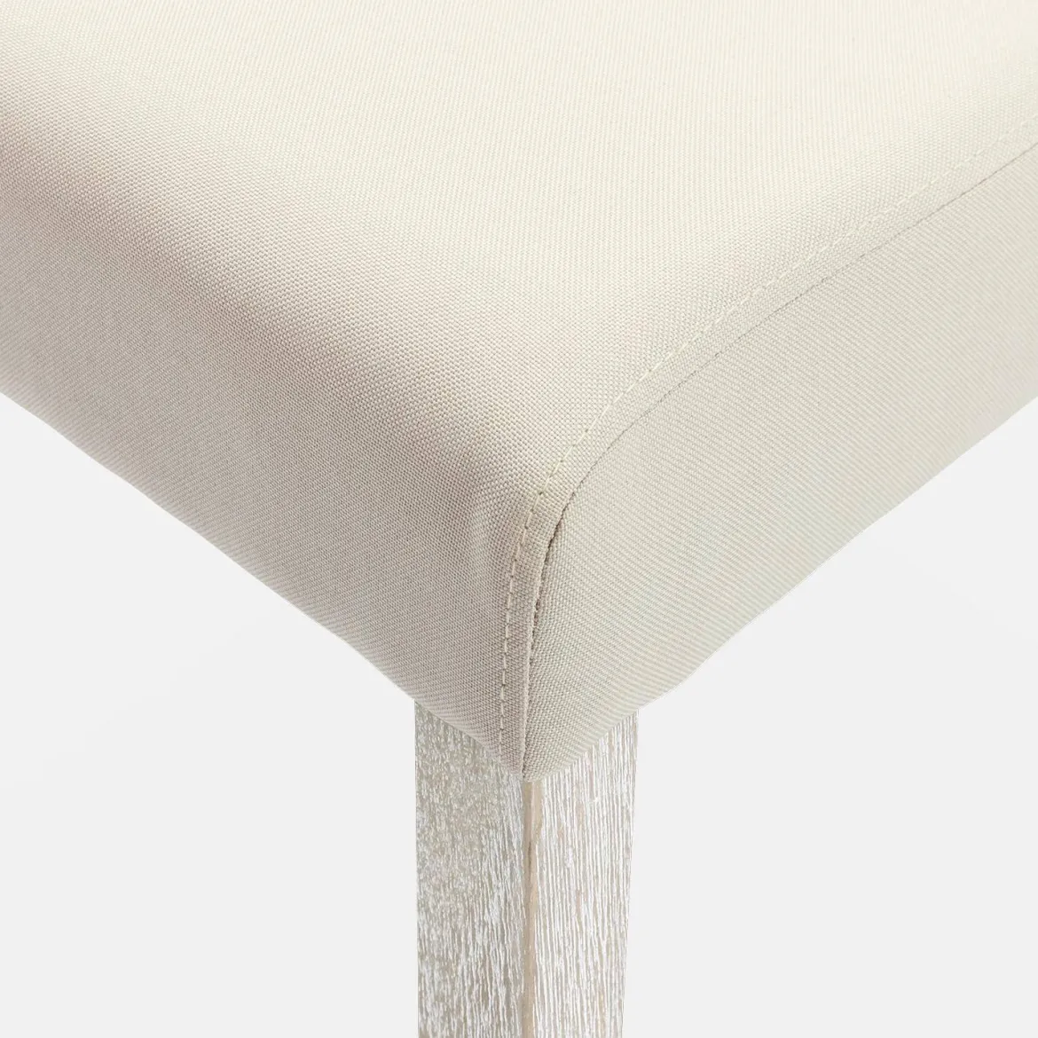 Set 4 sedie in tessuto con gambe in legno