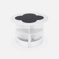 Set tavolo con ardesia e 4 sedie contenitore per bambini