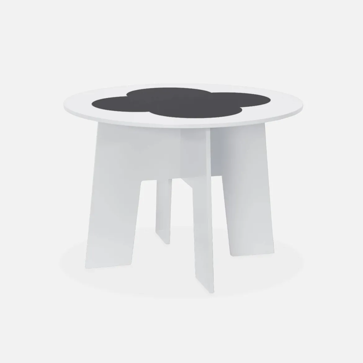 Set tavolo con ardesia e 4 sedie contenitore per bambini