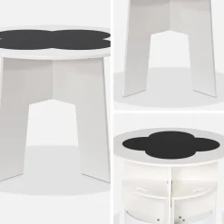 Set tavolo con ardesia e 4 sedie contenitore per bambini