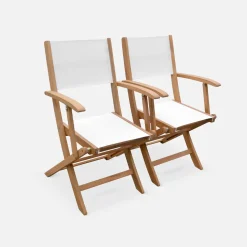 Set tavolo da giardino allungabile in legno con 10 sedie