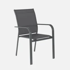 Set tavolo da giardino allungabile in alluminio con 6 sedie